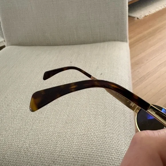 Celine Gold Oval Sunglasses Like New - Picture 11 of 16